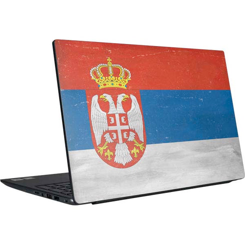 Serbia Flag Distressed Dell Vostro Skin